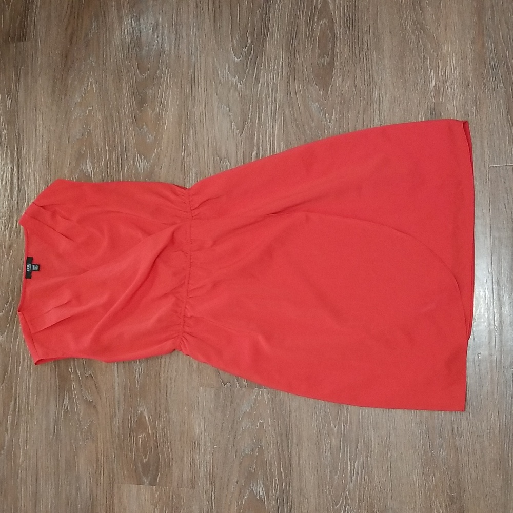 (XS) CHIC By Jacob Dress Minimalist Coastal Vacation Resortwear Solid Color